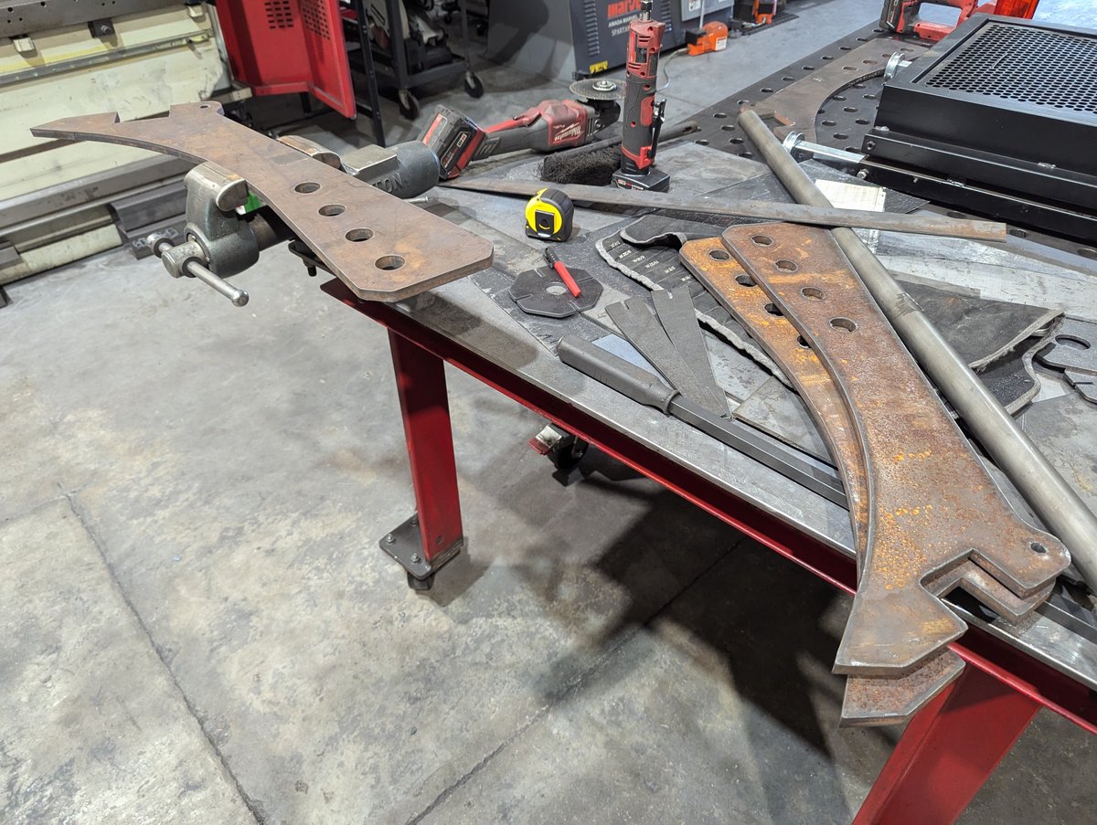 Rough cut Case IH Dirt vibratory plow blade frames.