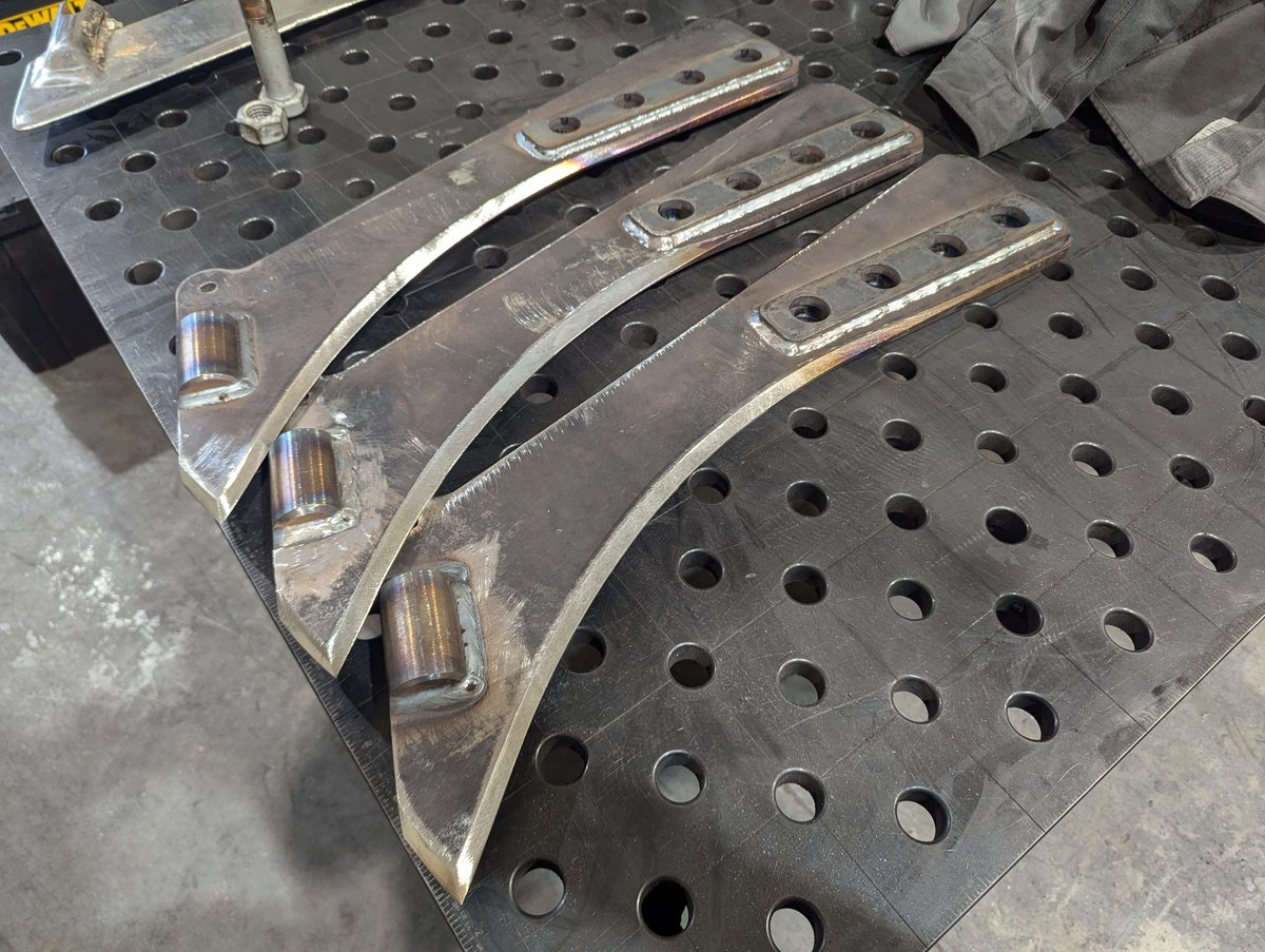 Three Case IH Dirt vibratory plow blades.